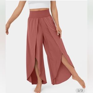 HALARA Wide Leg Pants in Dusty Rose